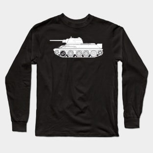 Soviet T-34-76 tank of the 1943 model Long Sleeve T-Shirt
